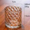 Taza de Vela Transparente Taza Vacía Vidrio Espesado Taza de Vela Aromática Sala de Estar Portavelas Transparente Taza de Vidrio para Velas En Stock