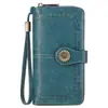 Sendefn Bestseller Transfronterizo Billetera de Mujer con Cremallera Billetera Larga Billetera de Cuero Moda Europea y Americana Bolso Clutch de Gran Capacidad