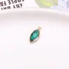 Ojo de Caballo borde de cobre cristal vidrio colgante accesorios para joyería diy conexión de doble colgante pendientes horquilla materiales de producción