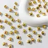 Pingente de Sino Pequeno Aberto Estilo Antigo Acessório de Joia DIY Pingente Decoração de Fita para Grampo de Cabelo Material