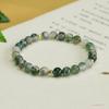 Pulseira de Ágata Aquática Natural Aiyu com Flores Flutuantes, Pulseira Feminina de Cristal Verde, Atacado de Fábrica S4090712