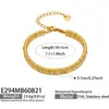 Cadena vertical de diamantes de colores misteriosos y únicos en un estilo nicho, acero inoxidable chapado en oro de 18k, joyería de alta gama para mujer, pulsera ajustable
