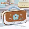 Estuche de Lápices de Puntos Star Butterfly Estilo Coreano Pequeño Floral de Puntos Portátil Gran Capacidad Estudiante Multicapa Bolsa para Lápices