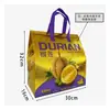 Bolsa Térmica Portátil No Tejida Bolsa para Pastel de Luna de Durian Rey Musang de Piel de Nieve Bolsa de Hielo Portátil Refrigerada Térmica con Papel de Aluminio Regalo