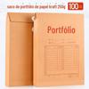 100 sacos de papel kraft 250g sacos de papel espesso a4 dados licitação pasta atacado