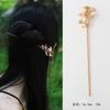 Lírio do vale franja strass rabo de peixe grampo de uma palavra bola redonda coque liga haste de cabelo novo estilo chinês garfo de cabelo feminino