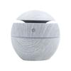 Humidificador creativo redondo tipo hongo con spray, humidificador de aire USB silencioso, luz ambiental de aromaterapia, humidificador con veta de madera