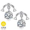 Pendientes Weihua elegantes y bonitos de estilo europeo y americano para mujer, de estilo retro, con doce constelaciones, chapados en plata, con circonitas, de fábrica al por mayor
