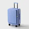 Mala de Viagem 24 polegadas Multifuncional Abertura Lateral Mala de Mão Mala de Rodinhas para Estudante Roda Universal Mala de Viagem Mala de Armazenamento