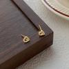Pendientes Pequeños de Plata de Pie S999 Xiangyun para Mujer Pendientes Simples de Nicho Elegantes de Nube Pendientes Gratuitos para Dormir con Perforación de Oreja