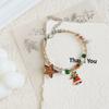 Nuevas Pulseras Navideñas Más Vendidas al por Mayor Dulce Regalo de Papá Noel Joyería Pulseras Transfronterizas Pequeños Regalos para Mujeres
