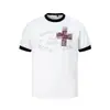 Camiseta de manga corta de dibujos animados para mujer, verano 2026, corte holgado, adelgazante, top para mujer de talla grande, moderno, camiseta de hombro normal para mujer, talla grande