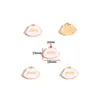 Accesorios de Joyería de Aleación para Hacer Manualidades con Forma de Gota de Aceite Bolsita de Maquillaje para Niñas Accesorios de Tacones Altos Pulsera Pendientes Colgante W507