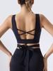 [Modelo Personalizado] Sujetador Deportivo para Mujer Fitness Espalda Sexy Yoga Sujetador Correa de Escote Profundo Ropa Interior Pedido Mínimo 300 Piezas