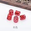 Hebilla de pelo de trenza sucia de aluminio hueco de color 10*10mm anillo decorativo de trenza hebilla accesorios de trenza sucia hebilla de trenza sucia