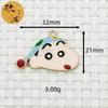 Acessórios de Joias Estilo Coreano para Case de Celular com Pingente Único Crayon Shin Head DIY Corda de Mão Fofa Estilo Japonês