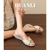 Sandalias de verano 2026 antideslizantes sin cordones para mujer, nuevas sandalias de moda de verano con punta abierta y tacón de cuña para mujer