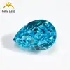Corte flor de gelo aço de alto carbono broca forma de pera híbrido cor branca coleção fabricantes pedra bruta atacado zircônia cúbica sintética