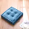 Cojín Cuadrado de Terciopelo Engrosado para Silla de Oficina para Estar Sentado Mucho Tiempo, Cojín de Felpa Antideslizante para Silla de Estudiante, Tatami para el Hogar
