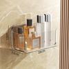 Estante de almacenamiento de baño de acrílico, inodoro de baño, lavabo de pared sin agujeros, estante de almacenamiento de cosméticos de pared