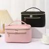 Bolsa de mão com textura tecida, nécessaire, de alto valor, portátil, grande capacidade, bolsa de armazenamento, multifuncional, à prova d'água, bolsa de higiene pessoal para viagem