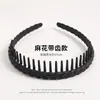 Faixa de Cabelo Antiderrapante com Dentes para Lavar o Rosto para Mulheres, Faixa Especial para Maquiagem e Máscaras Faciais, Prendedor de Cabelo Alto Estilo Crânio, Não Aperta a Cabeça, Elástico de Cabelo