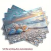 Manteles Individuales de Verano Transfronterizos, Manteles para Fiesta de Vacaciones con Temática Oceánica, Decoración para Fotografía de Restaurante, Montaje de Escena, Posavasos