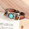 Pulseira Masculina Criativa da Moda Pulseira de Liga de Turquesa Boêmia Design de Nicho Pulseira Retrô