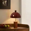 Lámpara de Mesa Vintage para Sala de Estar Estilo Francés, Lámpara de Mesita de Noche de Gama Alta de Madera Maciza Estilo Americano para Dormitorio, Lámpara de Mesita de Noche Mid-Century para Habitación de Hotel