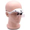 Óculos de cabeça com 5 lentes led com luz Leitura de apreciação de manutenção HD acrílico 9892B1 lupa