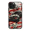 Funda de Teléfono Retro de Coche Deportivo Estilo Cómic Americano para iPhone18 Funda de Cristal de Carreras Genial Personalizada para Niños Apple 17Pm