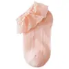 Calcetines de Niña Verano Malla Fina Huecos Transpirables Algodón Peinado Encaje Calcetines de Princesa para Baile para Estudiantes y Bebés