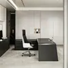 Juego de escritorio y silla de oficina pintados, simple y moderno, adecuado para uso transfronterizo, escritorio de gerente, escritorio de presidente, escritorio de CEO, escritorio ejecutivo