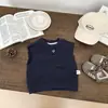 Conjunto de niño estilo coreano Chaleco 2026 Nuevo Primavera y Otoño Chaleco de Capas de Moda Ropa Exterior Versátil