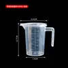 Taza medidora de plástico de alta transparencia para hornear y té de leche, Taza graduada de plástico doméstico de grado alimenticio, Taza medidora comercial de gran capacidad