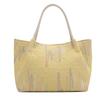 Bolso de mano informal de color sólido de estilo occidental, bolso grande de moda simple, bolso de mujer, nuevo estilo de invierno 2024, bolso con textura debajo del brazo
