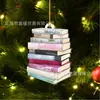 Colgante de árbol de Navidad creativo nuevo para coche transfronterizo Decoración acrílica navideña Decoraciones para el hogar festivas
