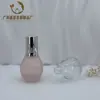 Botella Esférica de 50ml, Botella Original de Solución de Bombilla Pequeña, Botella Dosificadora de Aceite Esencial con Presión, Gotero Redondo, Botella de Vidrio Dosificadora