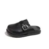 Pantuflas Infantiles 2026 Verano Nuevo Estilo Punta Cerrada Suela Gruesa Sandalias para Niñas Estilo Coreano Exterior Hebilla Zapatos Casuales para Niñas Pequeñas