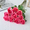 Flor artificial rosa casamento casamento caminho guia arranjo de flores decoração de casa decoração flor de seda única fotografia buquê de flores artificiais