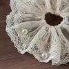 Encaje de Perlas Moda Simple Goma para el Cabello Estilo Coreano Fresco Dulce Scrunchie Personalizado Versátil Accesorio para el Cabello