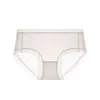 Pantaletas de Hilo de Hielo Ultra Delgadas Sin Costuras para Mujer, de Cintura Media, Frescas e Hidratantes, Braguitas de Encaje Amigables con la Piel para Mujer para el Verano