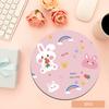 Alfombrilla de Ratón Redonda de Anime de Dibujos Animados con Imágenes para Niñas Oficina Juegos Laptop Almohadilla Pequeña Material de Goma