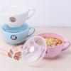 Brillante 0519 0079 8161 Plástico Tazón para Fideos Instantáneos Estudiante Dibujos Animados Niños Taza para Fideos Instantáneos con Tapa