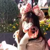 Diadema Dulce y Linda Cosplay de Halloween Shirley Rose Lavado de Cara Diadema de Dibujos Animados Tocado de Foto de Cráneo Alto