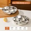 Bandeja de Acero Inoxidable 316L Dividida para Cocinar al Vapor Comida de Bebé, Plato de Cocción al Vapor de una Sola Olla, Olla Arrocera de Grado Alimenticio para Niños con Múltiples Compartimentos