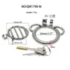Elegante candado de castidad plano de acero inoxidable, multipropósito, se puede usar con un cinturón, dispositivo de castidad CB, adecuado para usar en el exterior, jaula para pene