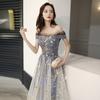 Vestido de Noite 2026 Novo Estilo Banquete Elegante e Digno Vestido Longo para Mulheres, Adequado para Uso Diário, Vestido de Hostess Estudantil
