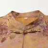 Novedad Primavera y Verano Estilo Chino Tops para Mujeres de Mediana Edad y Mayores, Cárdigans Retro, Camisas tipo Traje Tang de Manga Larga Sueltas de Talla Grande