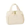 Bolsa de Maquiagem com Abertura Dupla Larga Grande Capacidade Compartimentada Alta Aparência Portátil Essencial de Viagem Feminina Bolsa de Armazenamento para Artigos de Higiene Pessoal Venda por Atacado